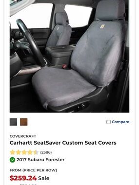 Carhartt SeatSaver Front Seat Covers Subaru Forrester